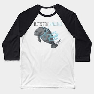 Protect The Manatees, Save the Manatees, Manatees Lovers Baseball T-Shirt